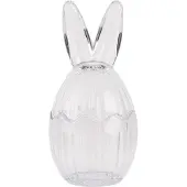 Clayre & Eef Glazen potje Ei Ø 8x17 cm Transparant Glas