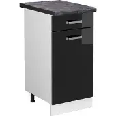 Vicco R-Line Keukenonderkast – 40 cm, WB Antraciet Zwart hoogglans