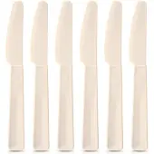Orion Tafelmessen Plastic Crème 6 stuks - Tafelmessenset - Messen