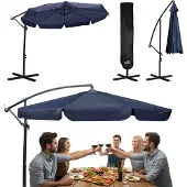Plonos Opvouwbare tuinparasol, 8 segmenten, 350 cm, met hoes PL-881