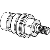 Hansa bovenstuk type 59911103, 1/2 inch, 180 graden, reserveonderdeel voor sanitairkranen, 1 stuk.