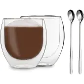 Feelino DUOS dubbelwandig glas 80 ml incl. lepel