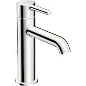 Hansa HA EHM wastafelmengkraan, voor laag druk, VANTIS Style 5438, afvoerputje met trekstang, uitlooplengte 133 mm, chroom, 1 stuk.