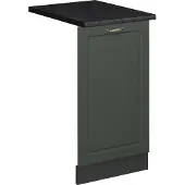 Vicco Fame-Line Vaatwasserfrontpaneel – 45 cm, WB Antraciet Groen-Goud Landhuis