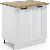 Vicco Fame-Line Wastafelkast – 80 cm met legplank, WB Eik Wit Landhuis