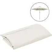 vidaXL Vervangingsdoek voor parasol 300 cm wit