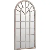 Super Merchant - Tuinspiegel - 90x45 - cm - ijzer - zandkleurig