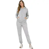 Kruze By Enzo Kruze | Dames Zip-up Hoodie Trainingspak Set