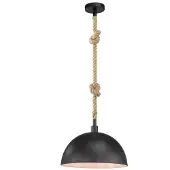 FISCHER&HONSEL GMBH Landelijke hanglamp Rope met touw