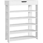 En.casa Schoenenrek Boppeelo 94x75x30 cm wit []