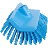 Vikan borstel met verstelbare steel, hoekschraper, medium, 265 mm, volledig HACCP-conform, 3-blue