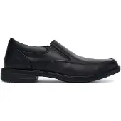 SKECHERS Dreston Ratlon Leren Zwarte Instappers voor Mannen