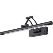 Searchlight Wandlamp Herron, dimbaar, zwart, Woon-/ Eetkamer, metaal, Modern, wandlamp