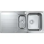 GROHE K500 Roestvrijstalen spoelbak met korfplug
