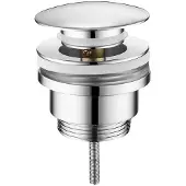 Sapho Wastafelafvoer 5/4“, klikwaste, grote stop, 1-5,5cm, chroom