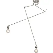 QAZQA Moderne hanglamp staal zonder kap - Blitz II