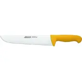Arcos Fleischmes , model Prof 291800, roestvrij staal Nitrum en mango van ergonomisch geel polypropyleen. Lemmet van 25 cm. Geschikt voor presentatie in een vitrine