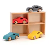 Vilac - Set van 4 houten supercars