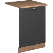 Vicco Vaatwasserfrontpaneel Fame-Line Antraciet-goud 60 cm , WB Eik, Model 55249