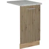 Vicco R-Line Vaatwasserfrontpaneel – 45 cm, WB Marmer Artisanaal eiken