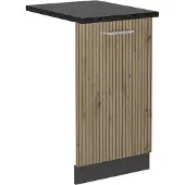 Vicco R-Line Vaatwasserfrontpaneel – 45 cm, WB Antraciet Artisanaal eiken