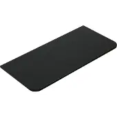 Wiesbaden Topblad sulora 100x48 cm afgeronde hoeken mat zwart
