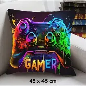 Allernieuwste.nl Kussenhoes Gamer Game Console - 45 x 45 cm