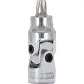 Ks Tools 917.1491, Doppelsleutel, 1/4 inch, metrisch, 1 kop, T8, chroomvanadiumstaal