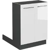 Vicco Keukeneiland Fame-Line Wit Hoogglans 60 cm zonder werkblad, Model 38596