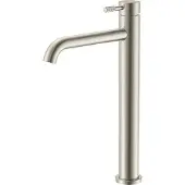 Alvoro Aura Wastafelkraan Verhoogd - Geborsteld Rvs - Zonder Waste - RVS 304 - Kranen, Wastafelkranen, Opbouw Wastafelkranen - 5404024124691