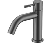 Alvoro Aura Fonteinkraan - Geborsteld Gunmetal PVD - Zonder Waste - RVS 304 - Kranen, Fonteinkranen, Opbouw Fonteinkranen - 5404024124936