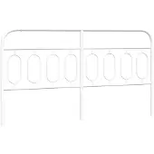 vidaXL Vervangend hoofdbord 193 cm metaal wit