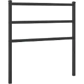 vidaXL Vervangend hoofdbord 90 cm metaal zwart
