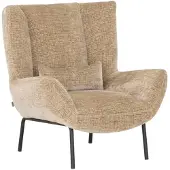 MUST Living Lounge chair Astro,97x92x96 cm, glamour sand (Beige, 92x97x96cm)