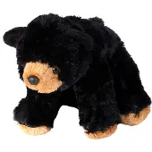 Wild republic knuffel beer junior 20 cm pluche bruin/zwart
