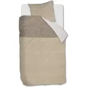 Rivièra Maison Huggle dekbedovertrek - Eenpersoons - 140 x 200/220 cm - Zand