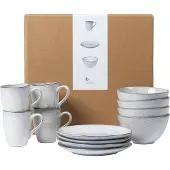 Broste Copenhagen Nordic Sand ontbijtset 12-delig