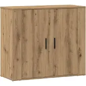 vidaXL Dressoir Artisan-Eikenhout, 80x33x70 cm, houtvezel