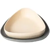 eKoala bordenset eKkoli biologisch grijs/wit 2 delig