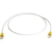 Telegärtner RJ45 (cross) Netwerkkabel Aansluitkabel CAT 6A S/FTP 3.00 m Grijs Vlambestendig, Snagless