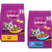 Whiskas 1+ Kattenbrokken Tonijn 7 kg