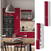 Vicco R-Line Apotheekkast – 30 cm Rode hoogglans
