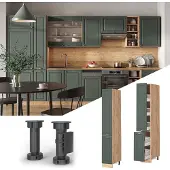 Vicco Fame-Line Apotheekkast – 30 cm Groen-Goud Landhuis
