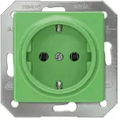 Siemens Schuko-stopcontact DELTA i-system, groen, 1 stuk.