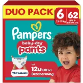 Pampers Baby-Dry Pants Maat 6 - 62 Luierbroekjes - 13kg-19kg