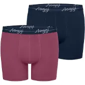 Sloggi Boxershorts 'Blue Start' violetblauw / rood