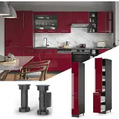 Vicco Fame-Line Apotheekkast – 30 cm Bordeauxrode hoogglans