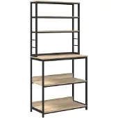 vidaXL Keukenplank 5-laags 80 x 40 x 168 cm Bewerkt hout Sonoma Eik
