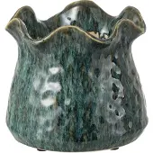 J-Line bloempot Ronny Onregelmatig - keramiek - blauw - large
