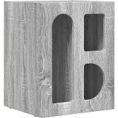 vidaXL Nachtkastje ELST Grijs Sonoma 40 x 35 x 50 cm Bewerkt hout